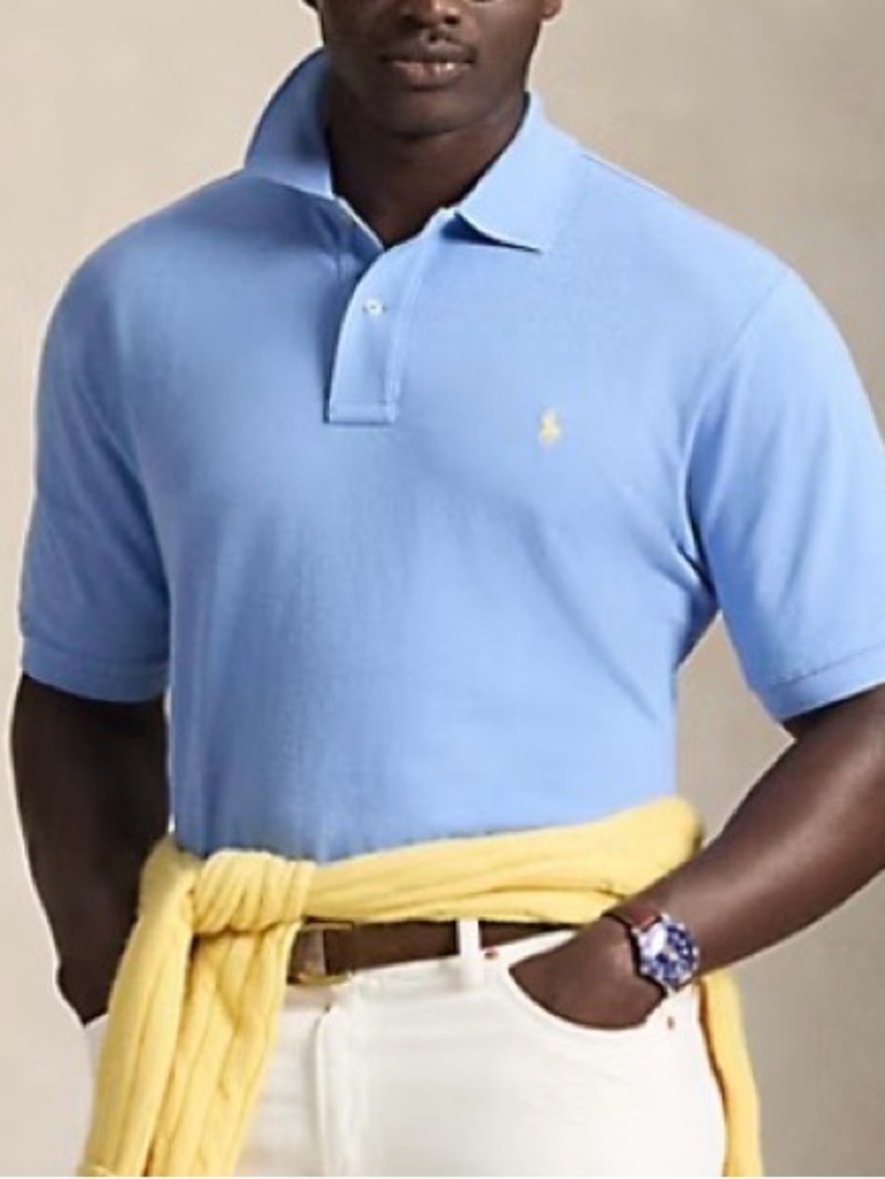 Polo Ralph Lauren Men’s Iconic Mesh Polo Shirt Bristol Blue 3XLT Big & Tall NWT